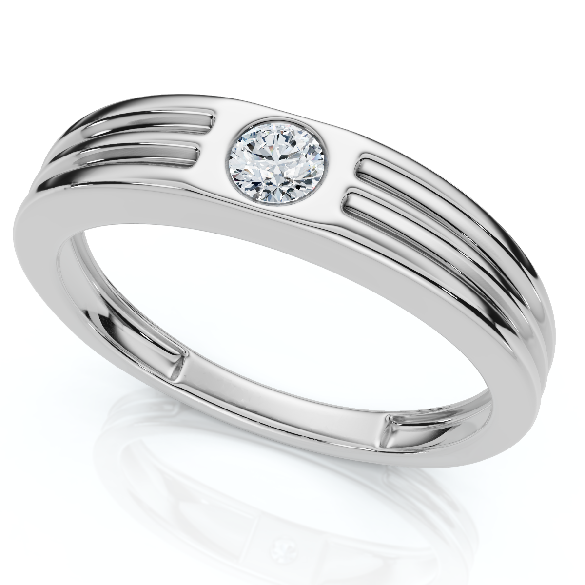Stackable Diamond Anniversary Wedding Ring 14k Gold or Platinum Lab Grown (E-F, VS)