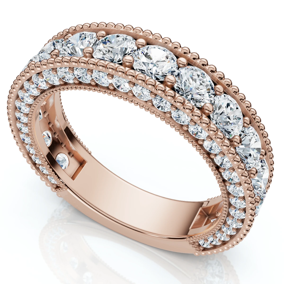 2 1/4Ct Diamond Vintage Wedding Anniversary Ring 14k Gold or Platinum Lab Grown (E-F, VS)