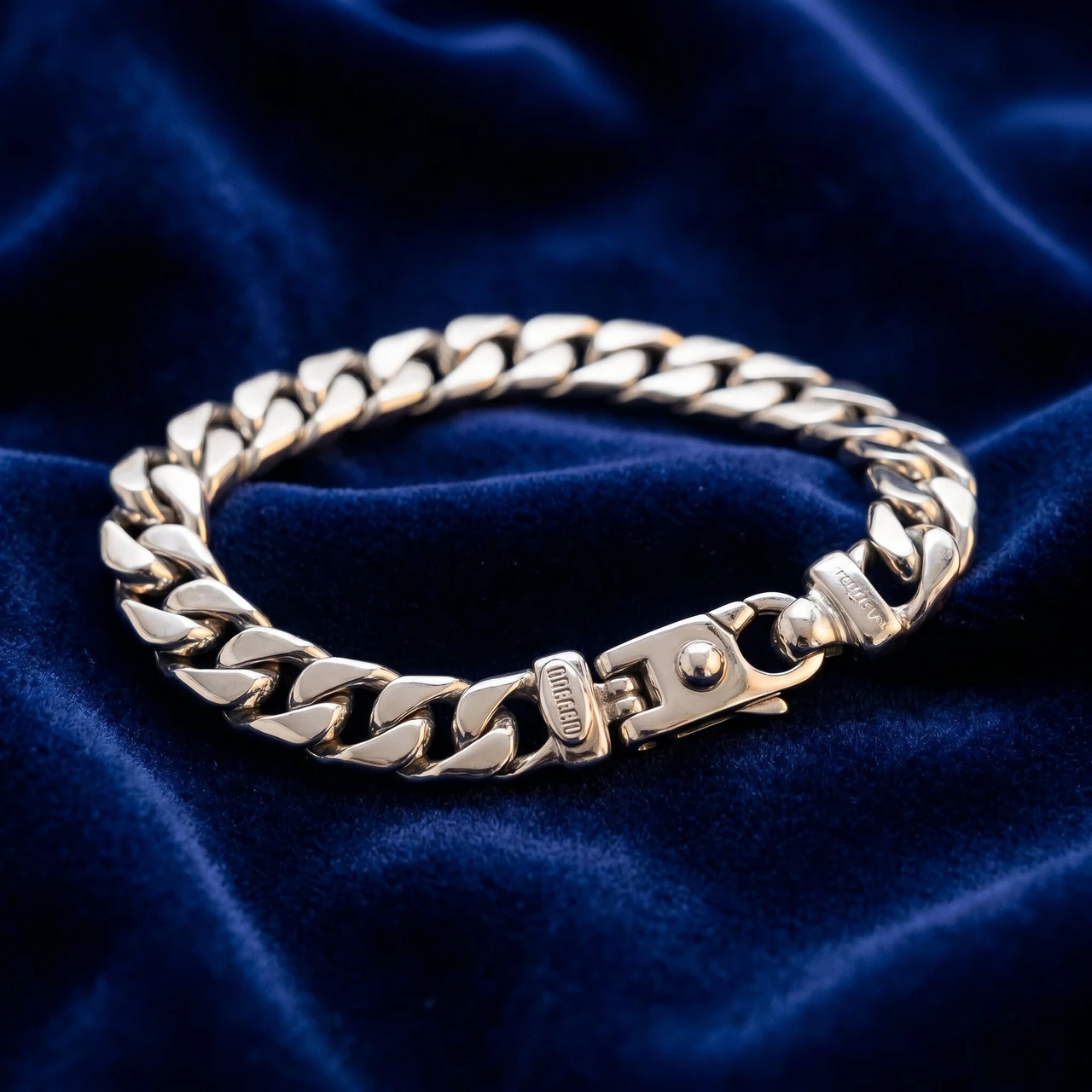 Braccio Men's 30 Gram Cuban Link Solid Silver Bracelet 8.5"