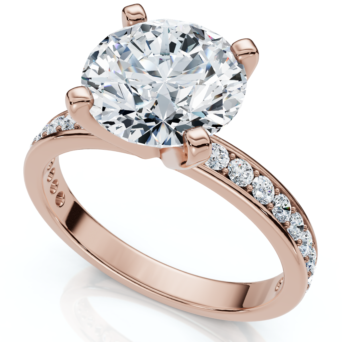 Certified 2 1/4Ct Cathy Diamond Engagement Ring 14k Gold or Platinum Lab Grown (E-F, VS)