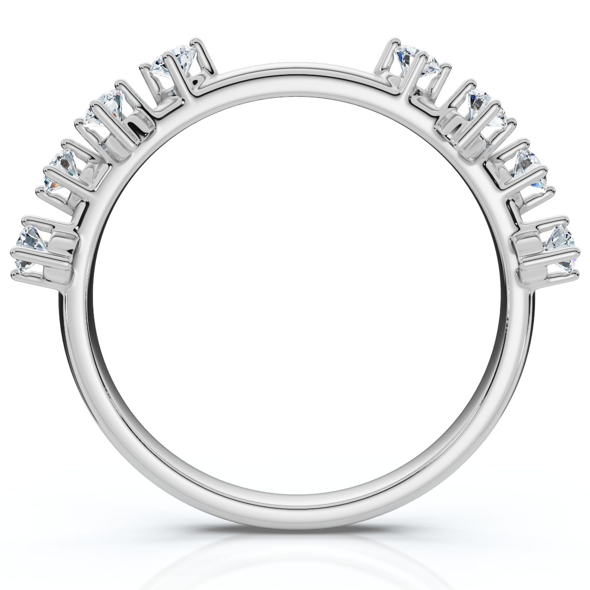 1/4Ct Diamond Guard Band 14k Gold or Platinum Lab Grown (E-F, VS)