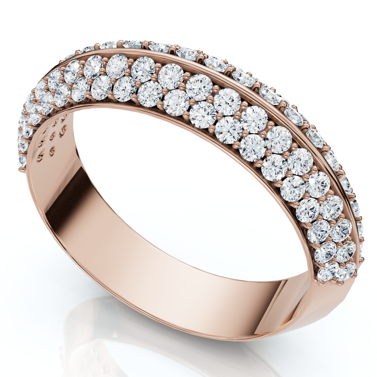 1/2Ct Kayle Diamond Wedding Band 14k Gold or Platinum Lab Grown (F-G, VS)