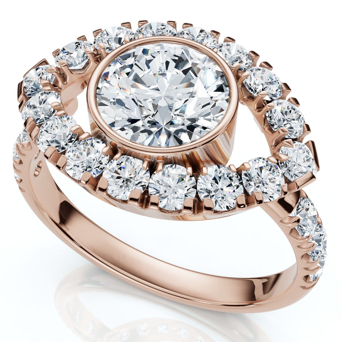 1 3/4Ct Eye Diamond Ring 14k Gold Lab Grown (E-F, VS)