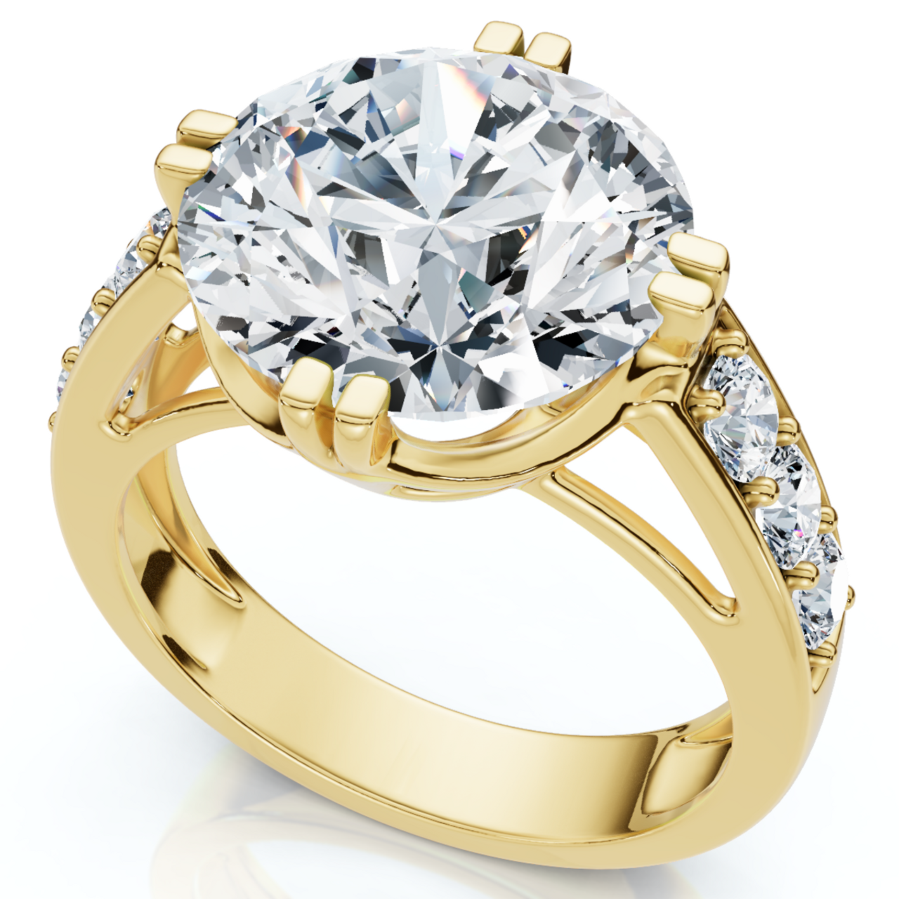 Certified 5 1/2Ct Bauer Diamond Engagement Ring 14k Gold or Platinum Lab Grown (G-H, VS) Certified 5 1/2Ct Bauer Diamond Engagement Ring 14k Gold or Platinum Lab Grown (G-H, VS)