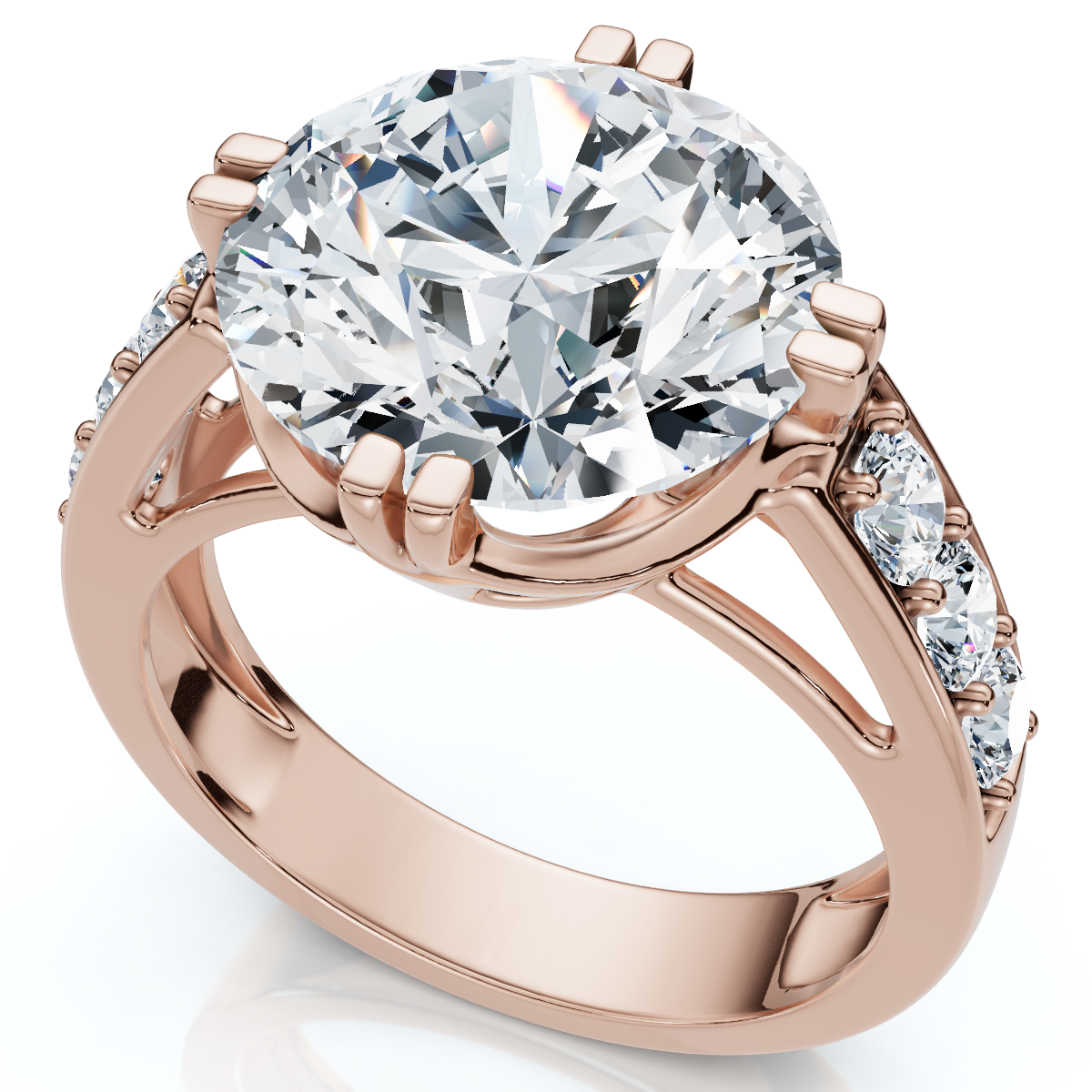 Certified 5 1/2Ct Bauer Diamond Engagement Ring 14k Gold or Platinum Lab Grown (G-H, VS)
