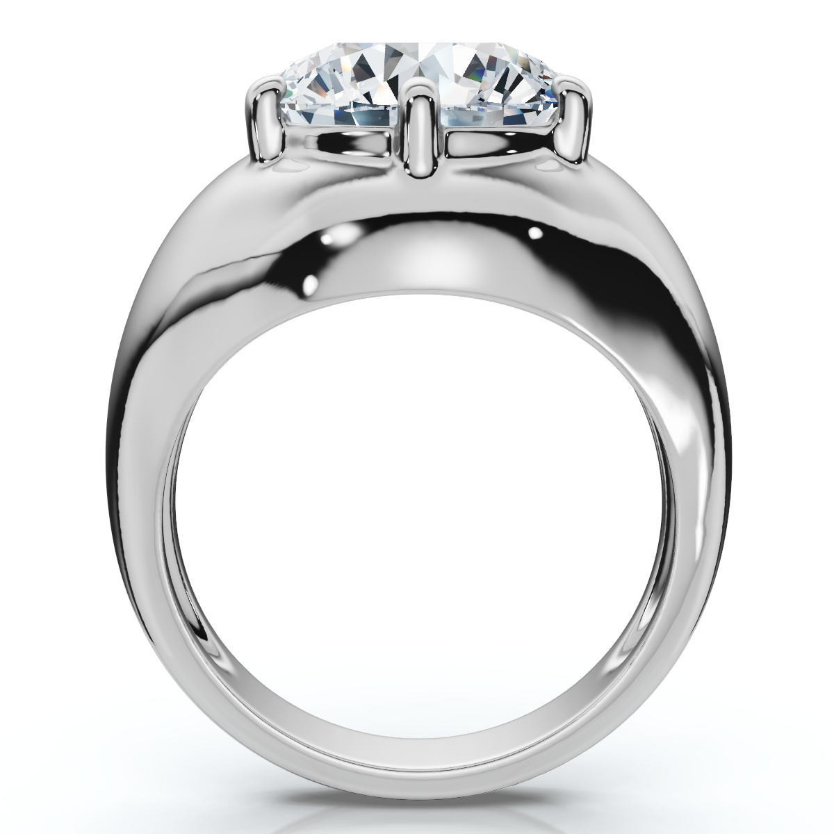 Certified 5Ct Bryn Diamond Solitaire Engagement Ring Lab Grown (F-G, VS)