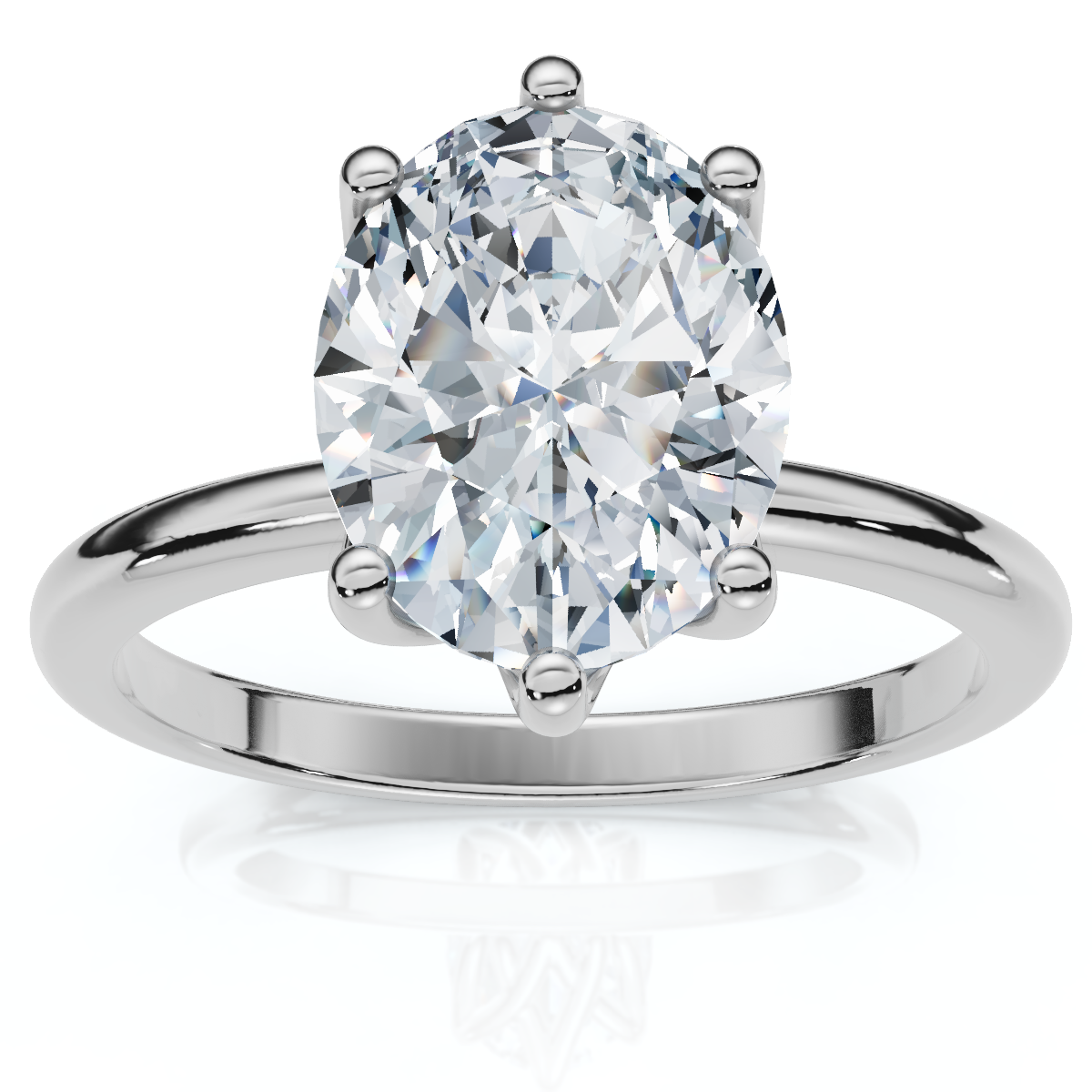 Certified 1 1/2Ct Lotus Solitaire Diamond Engagement Ring 14k Gold Lab Grown (E-F, VS)