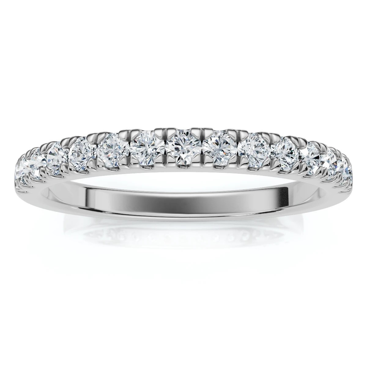Platinum 3ct Round Diamond Eternity Wedding Ring (G-H, I1)