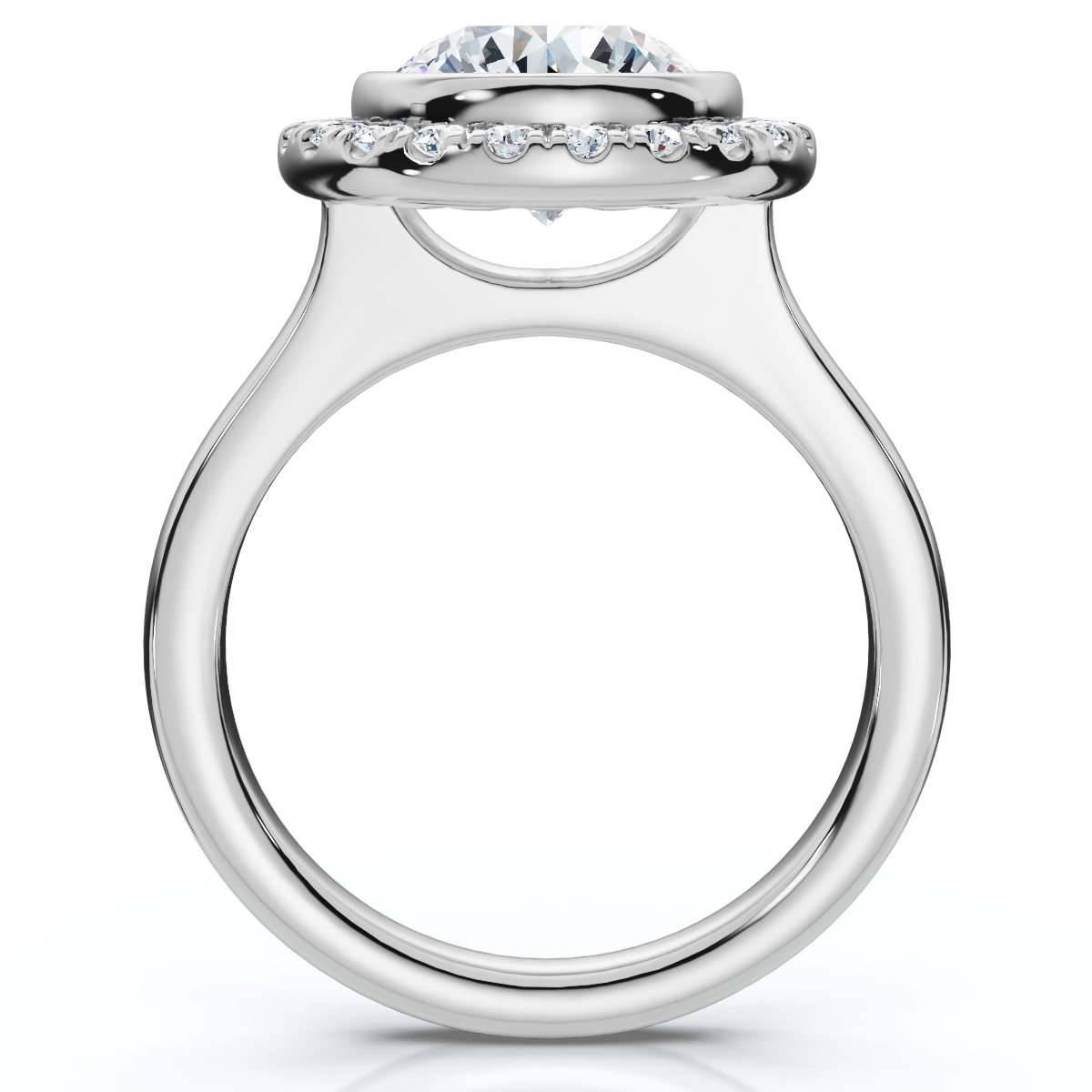 Certified 2 1/4Ct Claudia Diamond Engagement Ring 14k Gold or Platinum Lab Grown (F-G, VS)