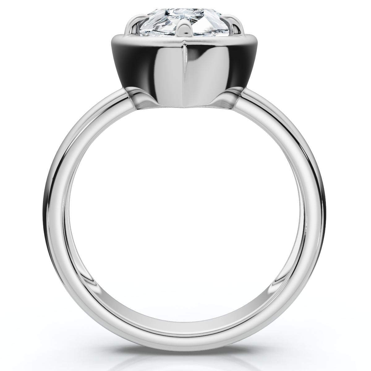 Certified 3Ct Pear Alissa Engagement Solitaire Ring 14k Gold or Pt Lab Grown (F-G, VS)