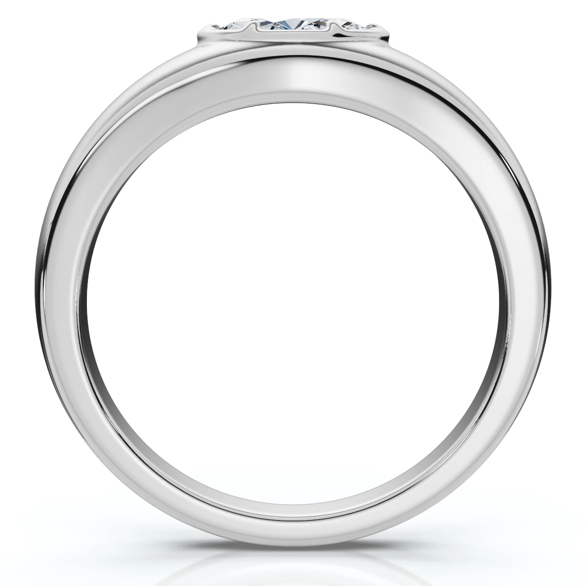 Stackable Marquise Diamond Eloise Anniversary Ring 10k Gold Lab Grown EF/VS (E-F, VS)
