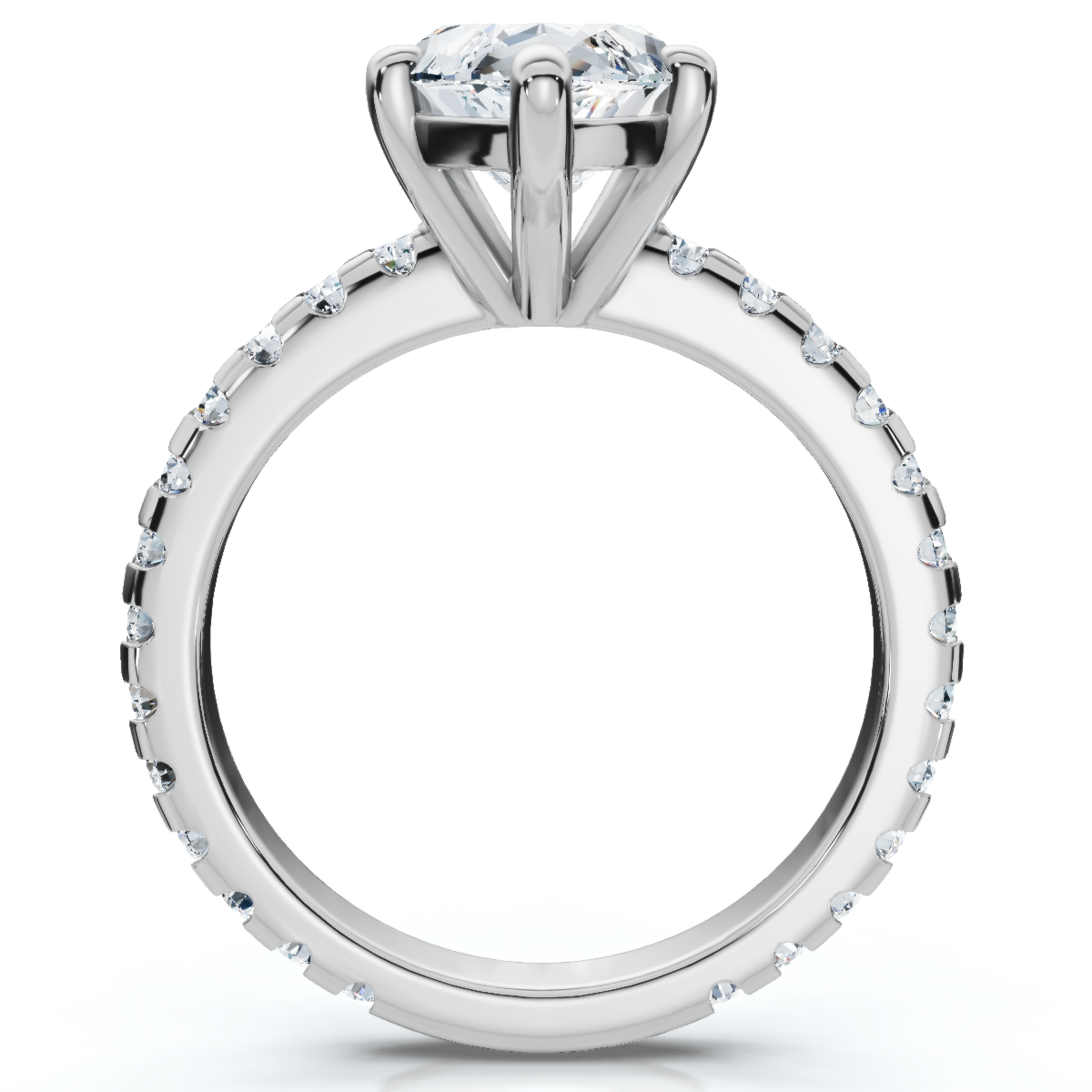 Certified 3.40Ct Marquise Diamond Engagement Ring 14k Gold Lab Grown (F-G, VS)