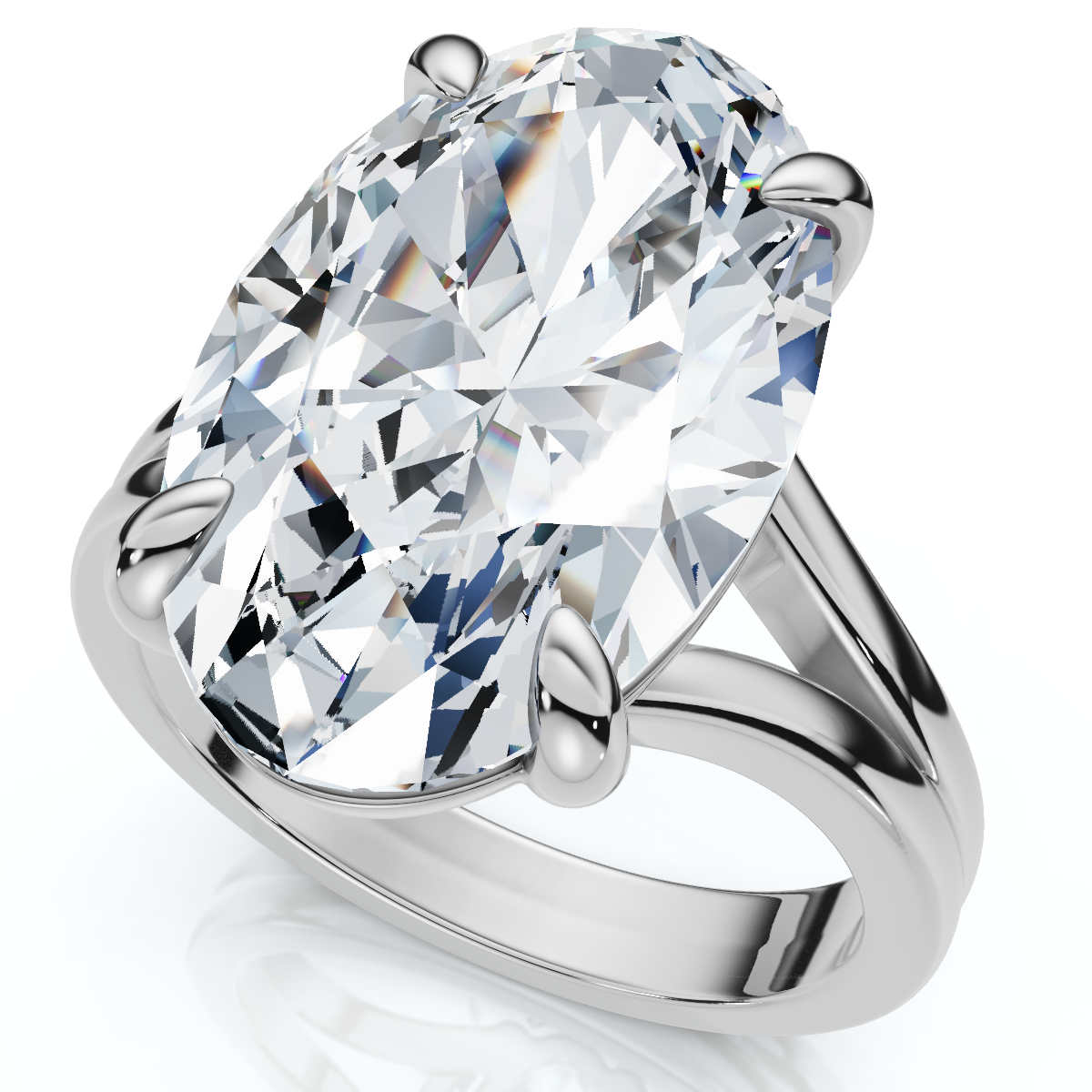 Certified 5Ct Abner Oval Solitaire Diamond Engagement Ring 14k Gold Lab Grown (F-G, VS)