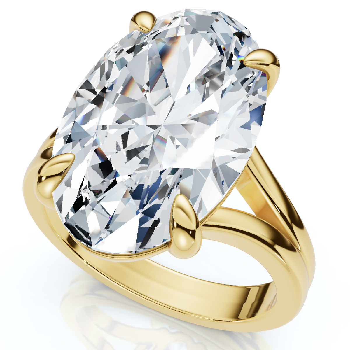 Certified 5Ct Abner Oval Solitaire Diamond Engagement Ring 14k Gold Lab Grown (F-G, VS)