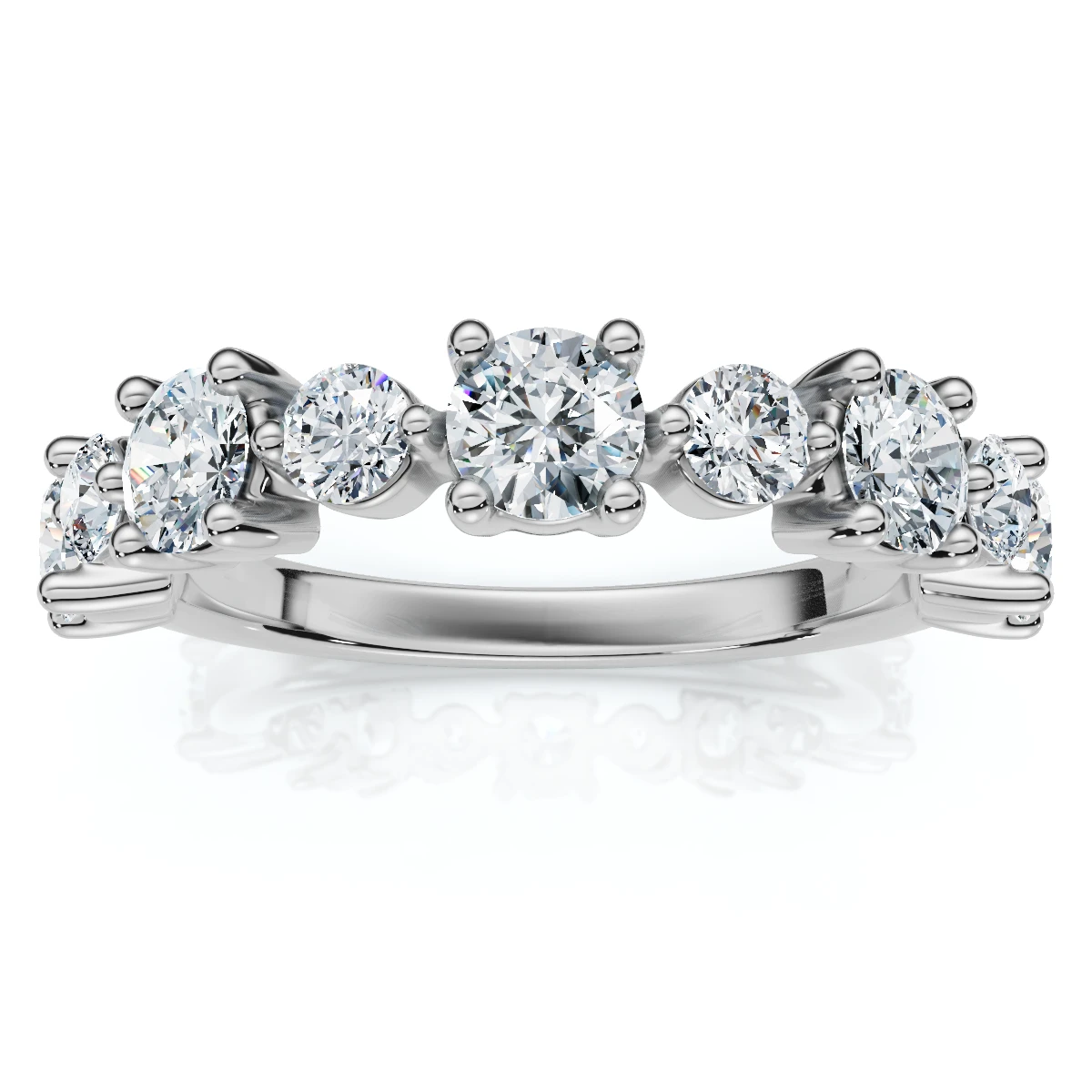 1Ct Sylvia Diamond Anniversary Stackable Ring Gold Lab Grown (E-F, VS)