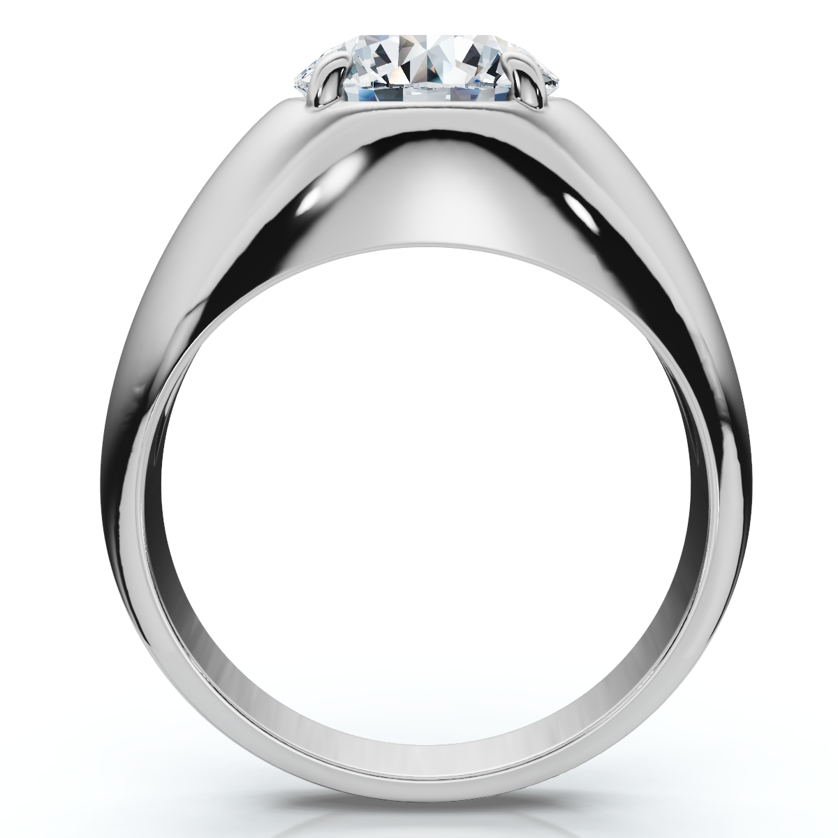 Ceritified Men's 3Ct Diamond Wedding Anniversary Ring Gold Lab Grown (F-G, VS)