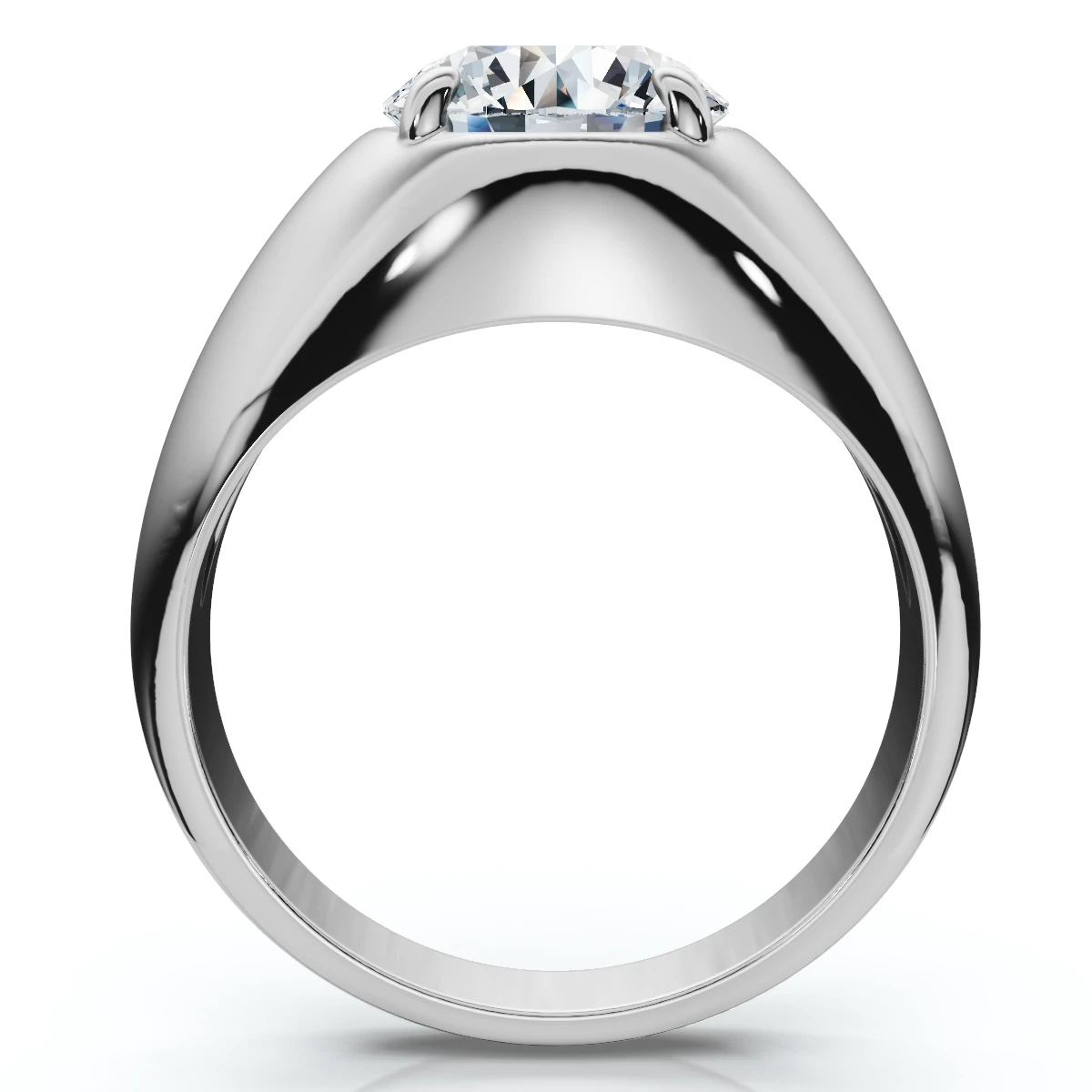 Ceritified Men's 3Ct Diamond Wedding Anniversary Ring Gold Lab Grown (F-G, VS)