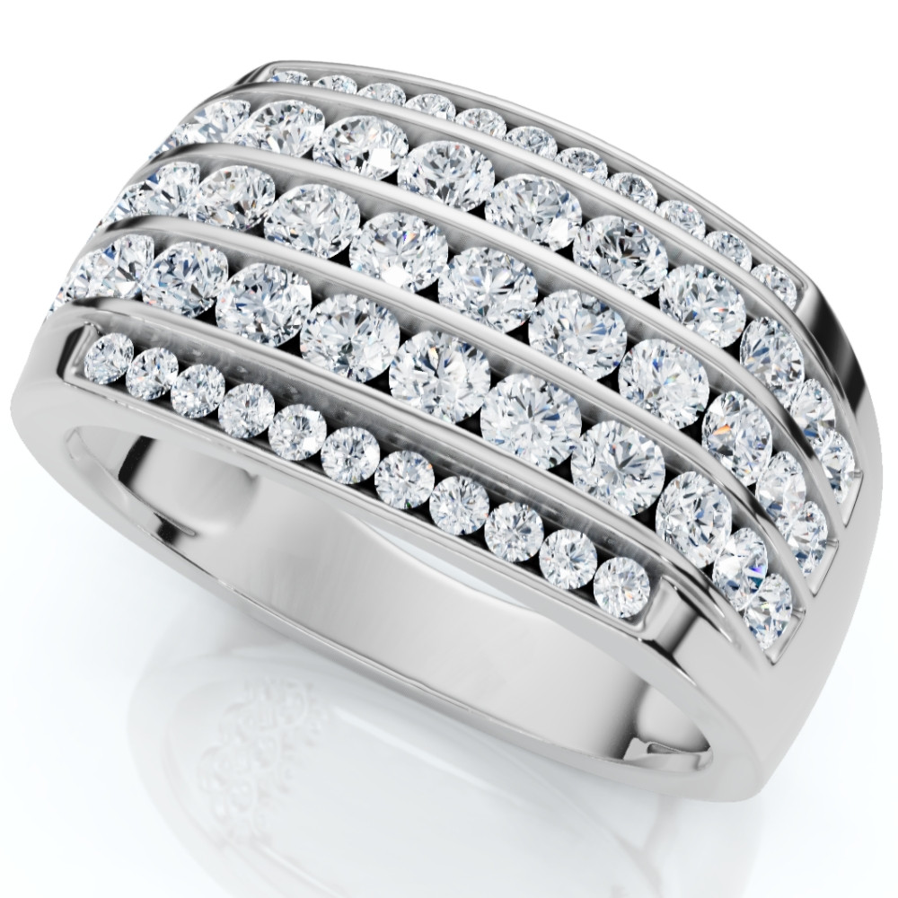 2Ct Men's Diamond Ring in 14k Gold Lab Grown (F-G, VS2-SI1)