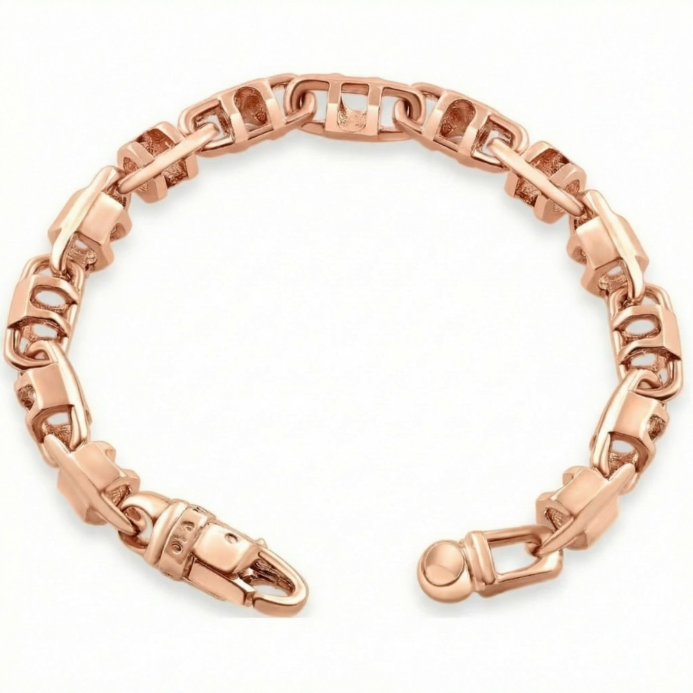 Men's 14k Gold (46gram) or Platinum (86gram) 7.5mm Link Bracelet 8.5"