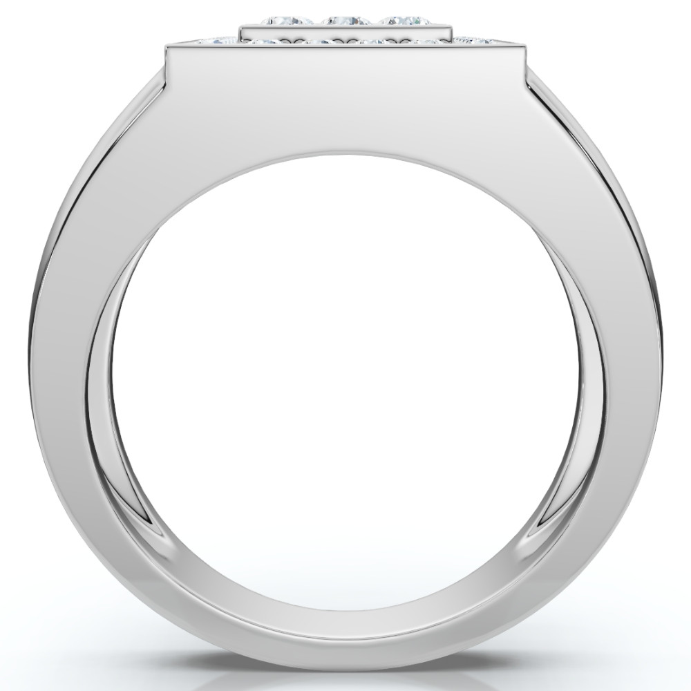 1Ct Men's Diamond Ring in 14k Gold Lab Grown (F-G, VS2-SI1)