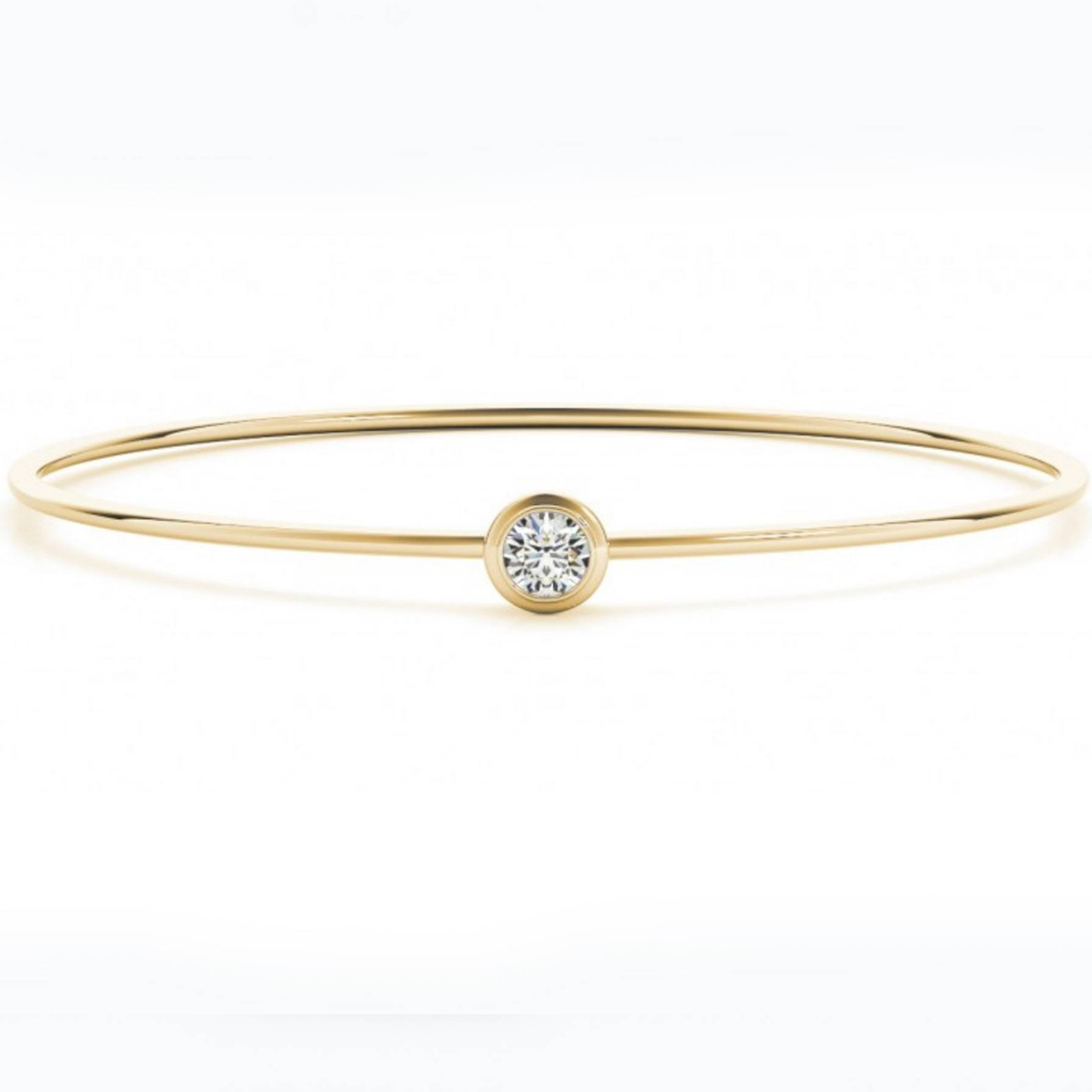 8 Pointer Single Line Diamond Bangle JL AU 102