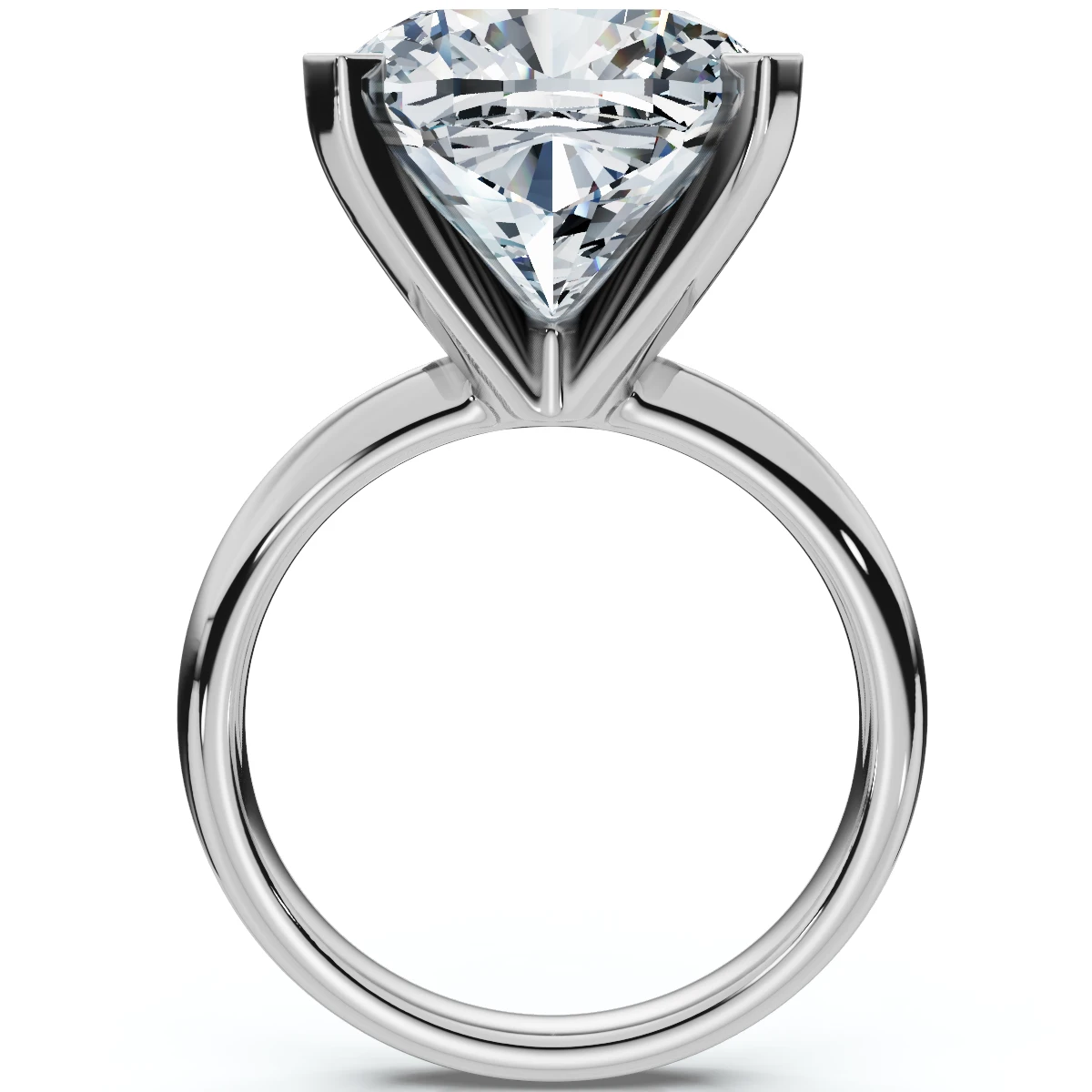 Certified 7Ct Cushion Diamond Engagement Ring 14k Gold Lab Grown (F-G, VS2-SI1)
