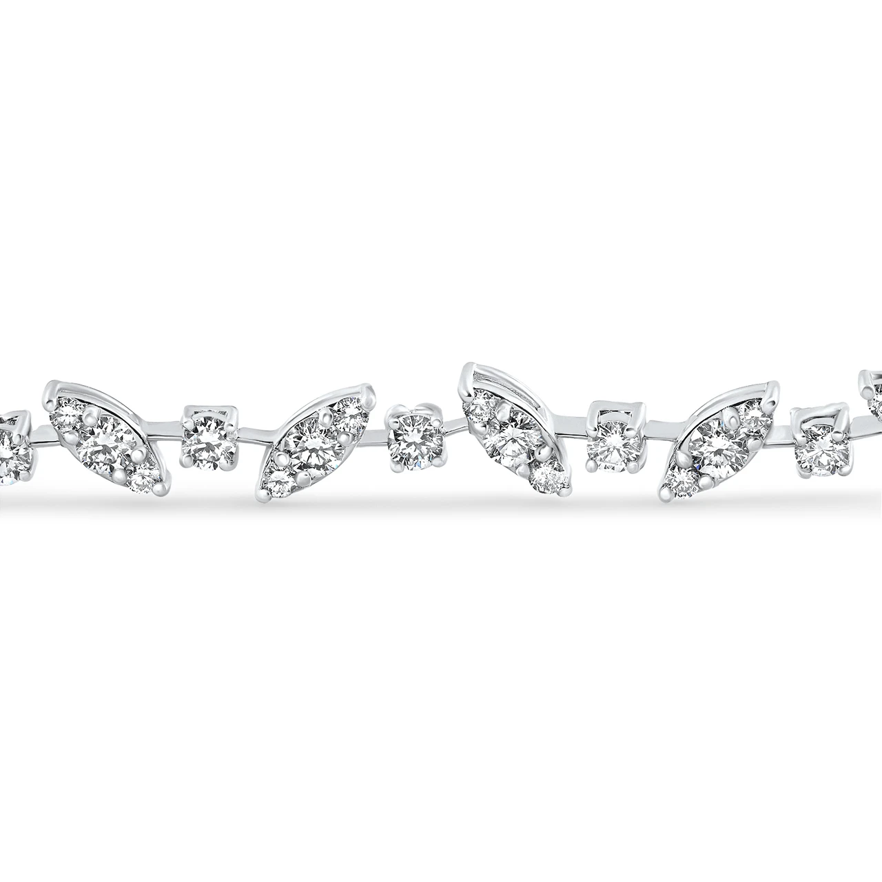 3.70Ct 14k White Gold Diamond Tennis Bracelet 7" Lab Grown (G-H, VS2-SI1)