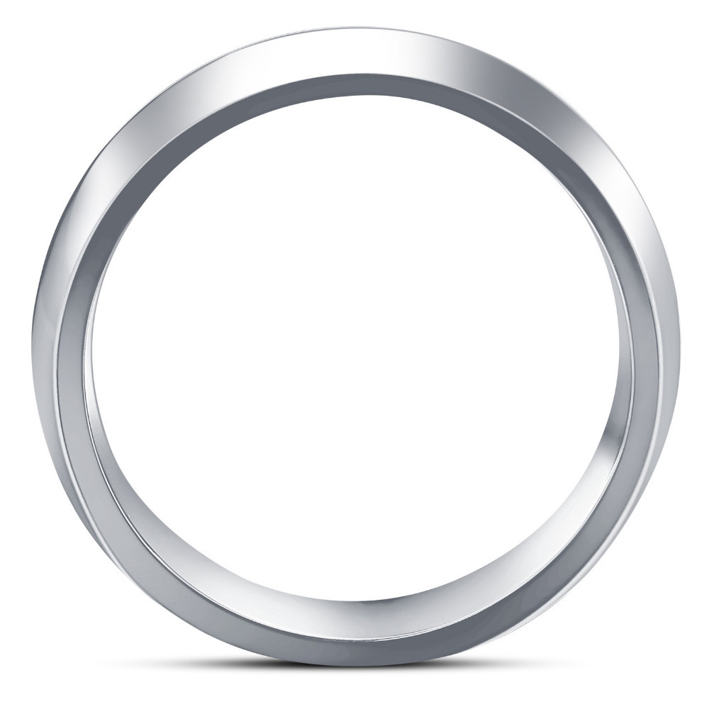 Men's Polished Tungsten & Gold Plated Two Tone 6mm Ring Wedding Band