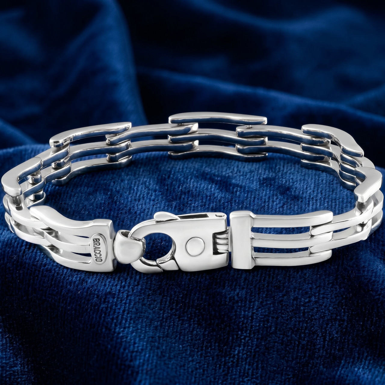 Men's 56 Gram Solid Silver Brracelet 8.5"