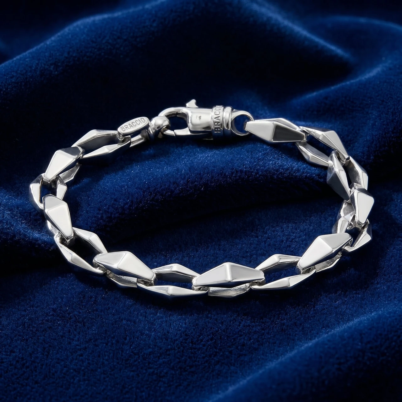 Men's 39 Gram Solid Silver Bracelet 8.5"