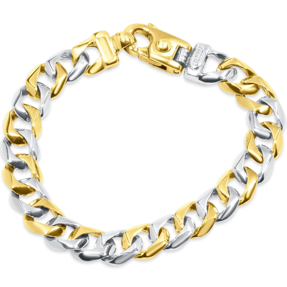 Braccio Men's 30 Gram Curb Link Solid Silver Bracelet 8.5"