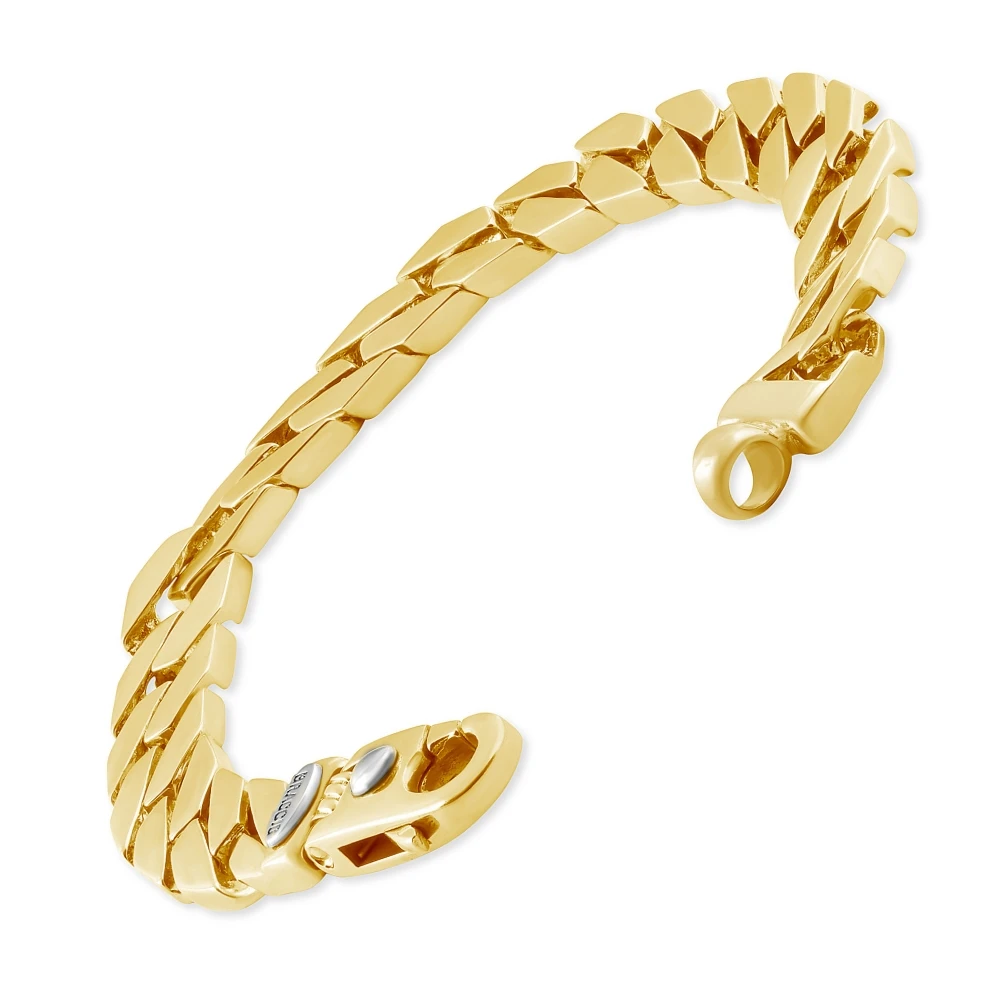 Braccio Men's 33 Gram Curb Link Solid Silver Bracelet 8.5"
