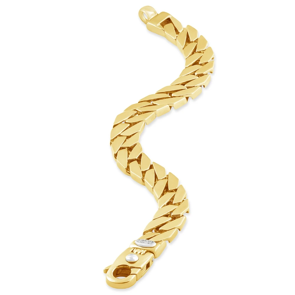 Braccio Men's 33 Gram Curb Link Solid Silver Bracelet 8.5"