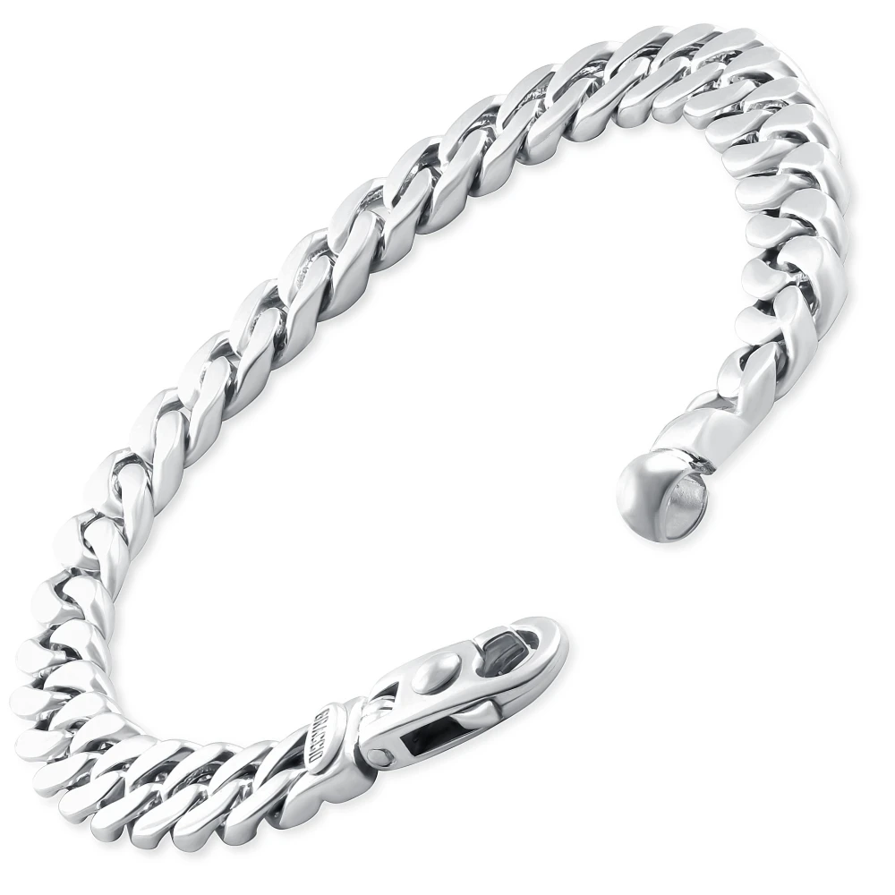 Braccio Men's 36 Gram Cuban Link Solid Silver Bracelet 8.5"
