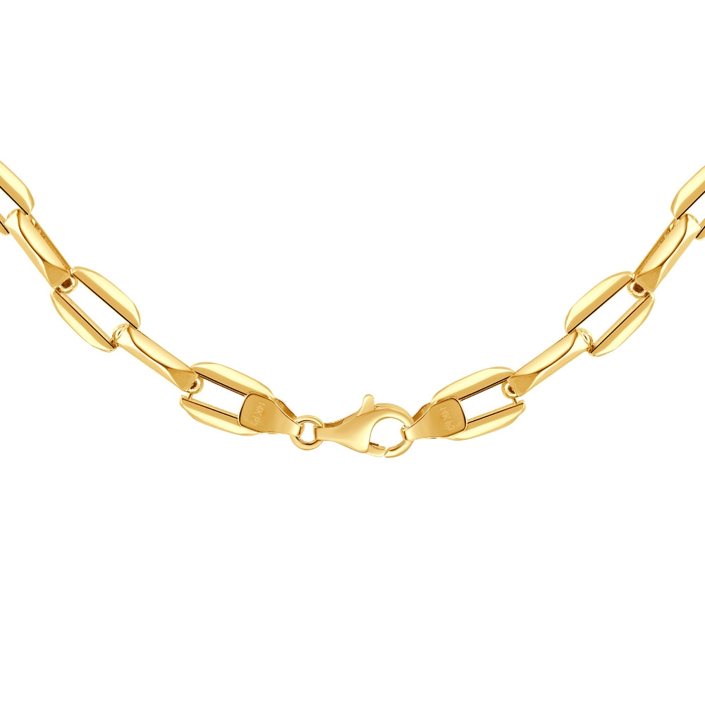 14k Yellow Gold Women's 24" Chain Necklace 34 Grams 8mm Thick