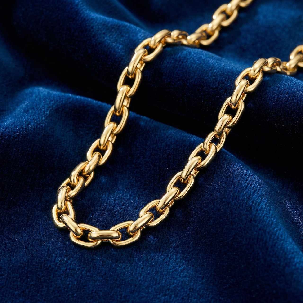 14k Yellow Gold Women's 24" Chain Necklace 42 Grams 8.5mm Thick