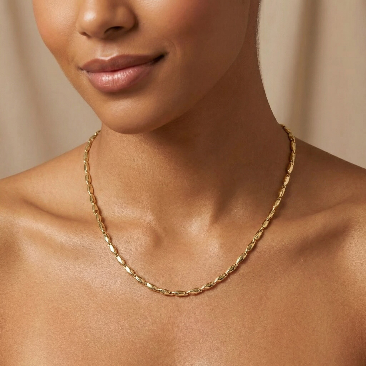 14k Yellow Gold Women's 24" Chain Necklace 17 Grams 4mm Thick