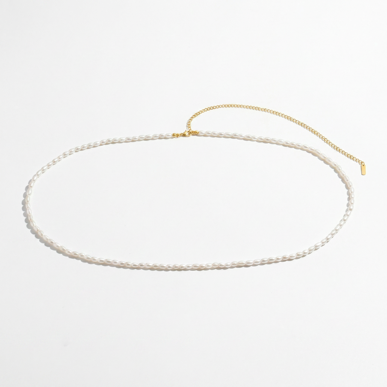 Scorpios Belly Chain 25-32" Adjustable length with 5mm Freshwater Pearls