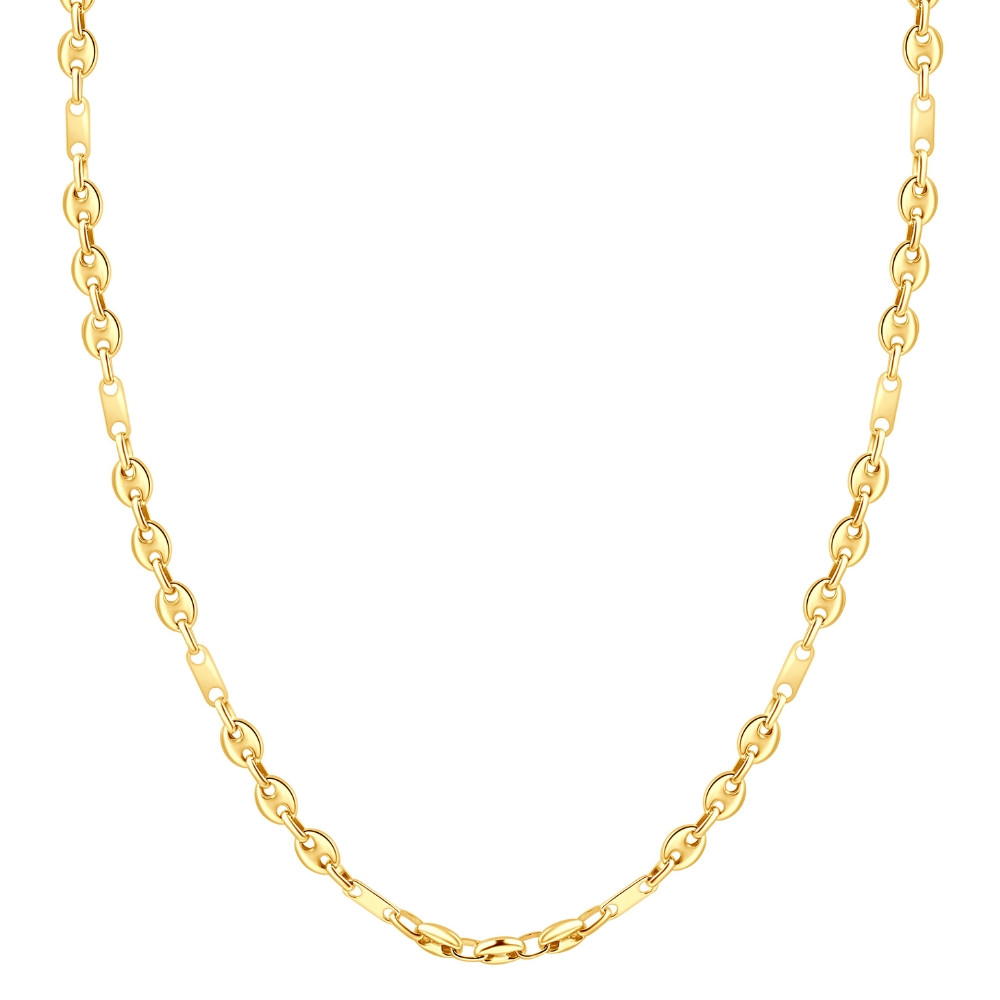 14k Yellow Gold Women's 22" Marine Chain Necklace 14.2 Grams 5.5mm Thick