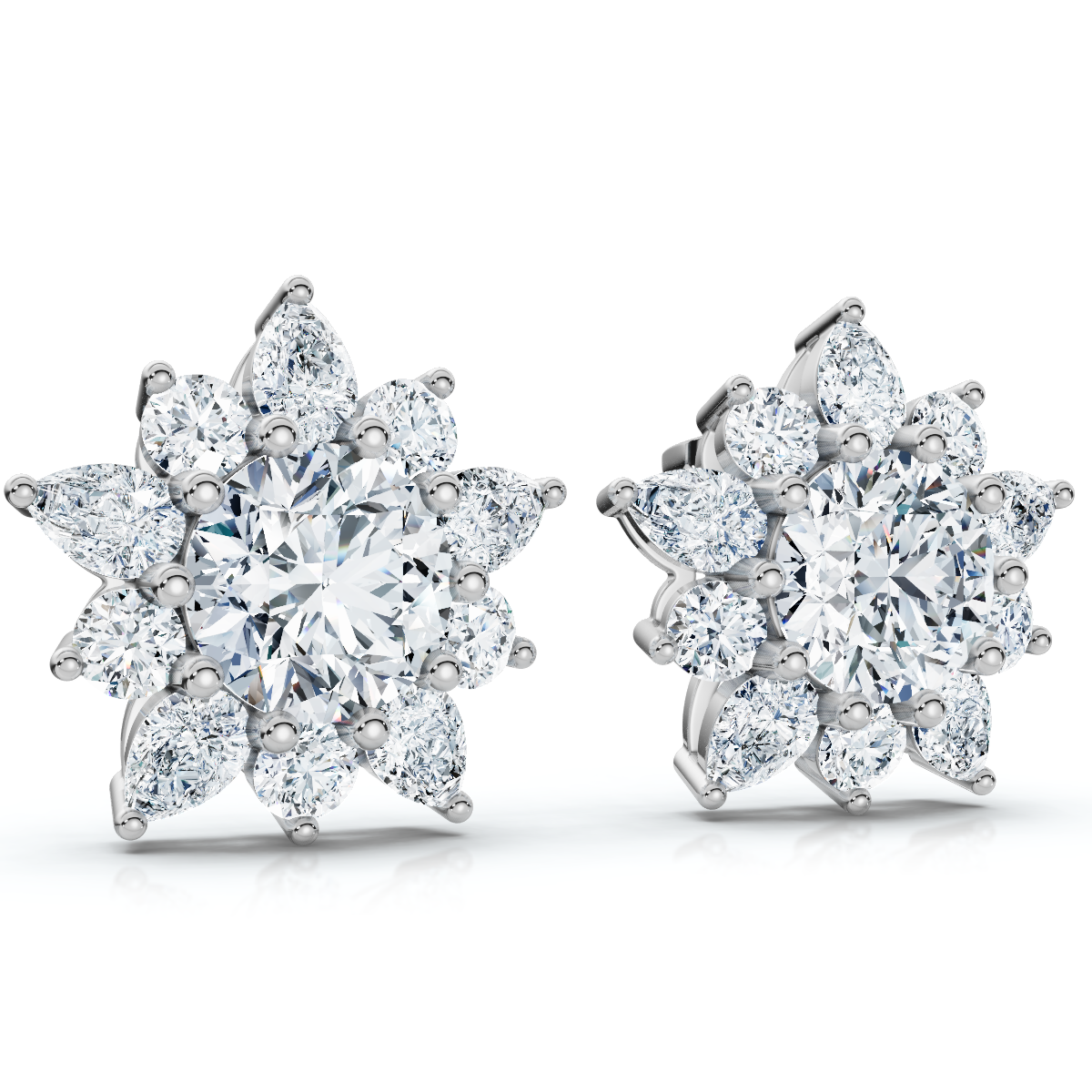 Certified 6 1/2 Cttw Amanda Lab-Grown Diamond Earrings in 10K Gold (F-G, VS2-SI1)