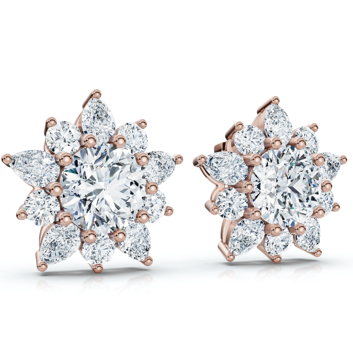 Certified 6 1/2 Cttw Amanda Lab-Grown Diamond Earrings in 10K Gold (F-G, VS2-SI1)