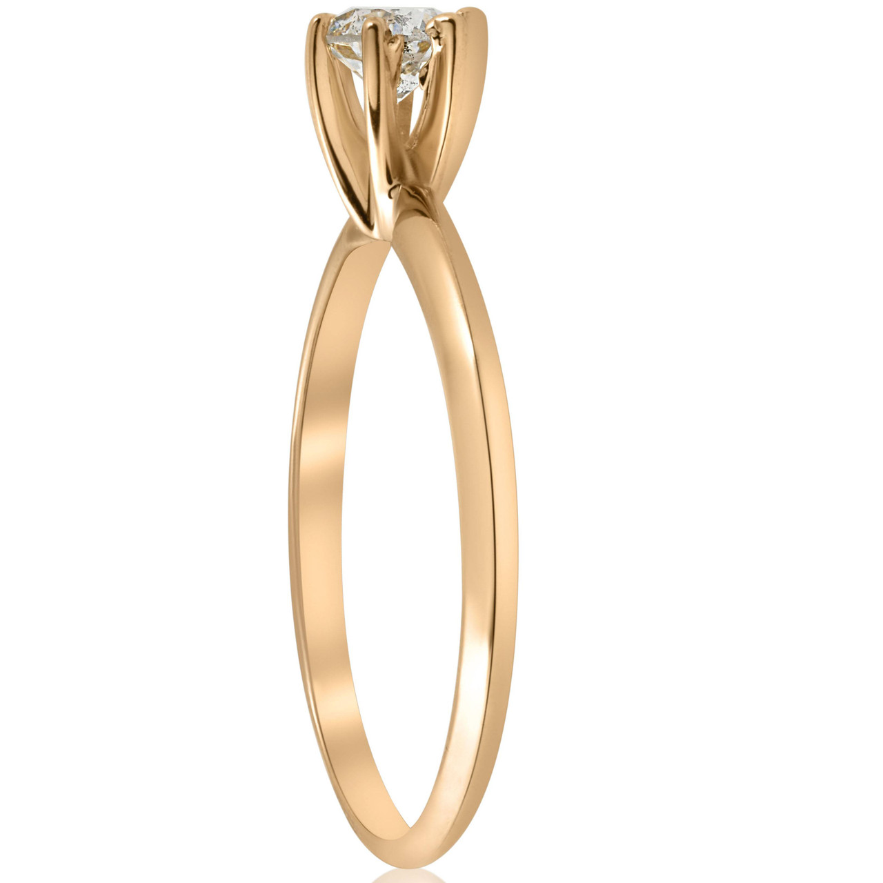 14k Yellow Gold 1/2ct Round Solitaire Diamond Engagement Ring (G-H, I1) 14k Yellow Gold 1/2ct Round Solitaire Diamond Engagement Ring (G-H, I1)