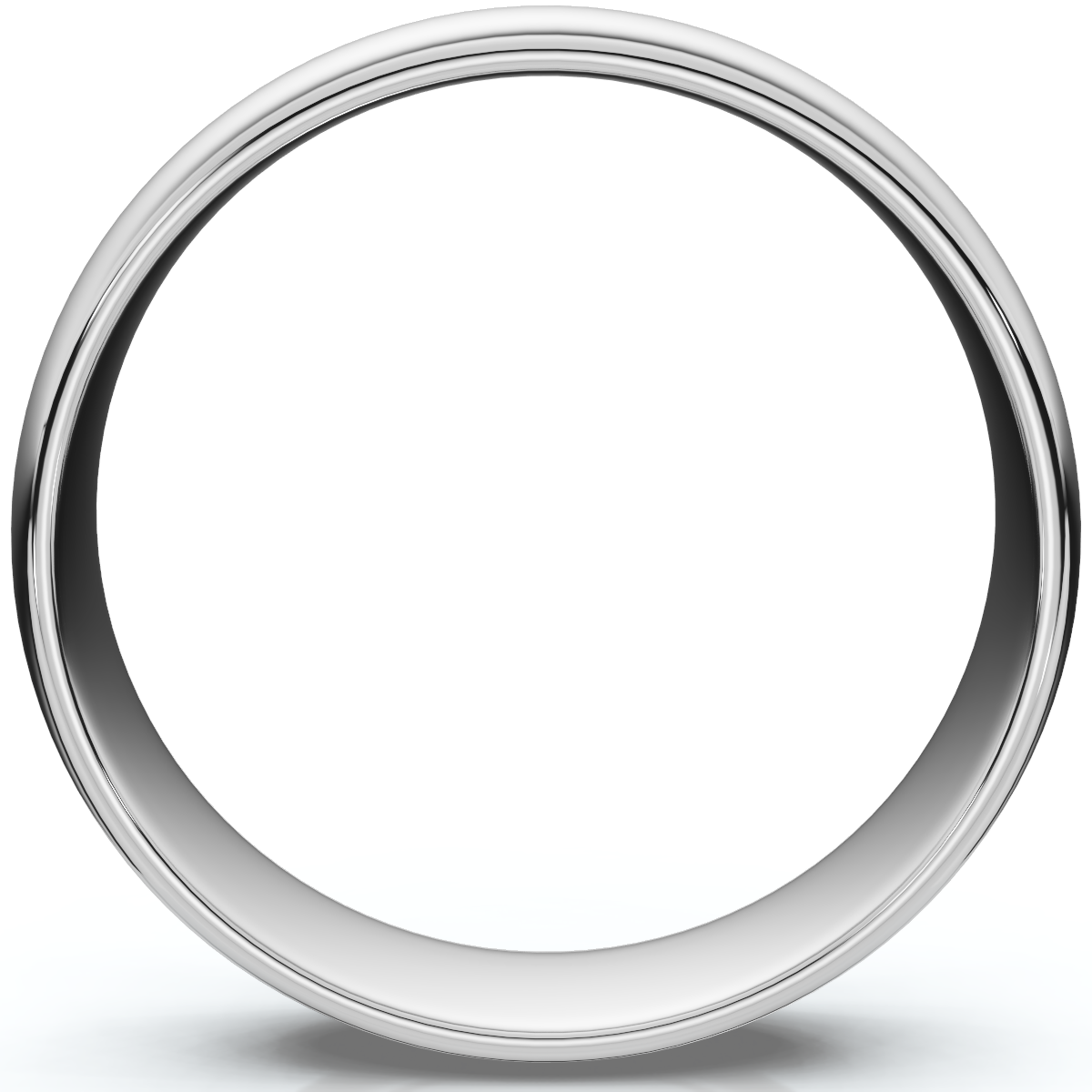 5mm Dome High Polished Wedding Band 950 Platinum
