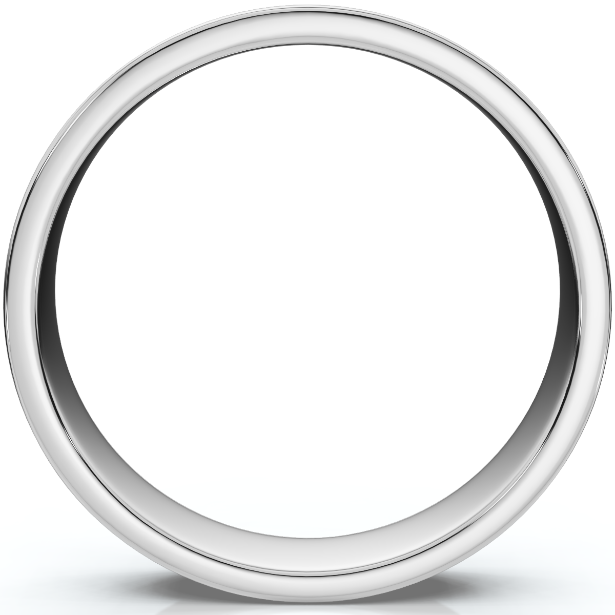 4mm Flat High Polished Wedding Band 950 Platinum