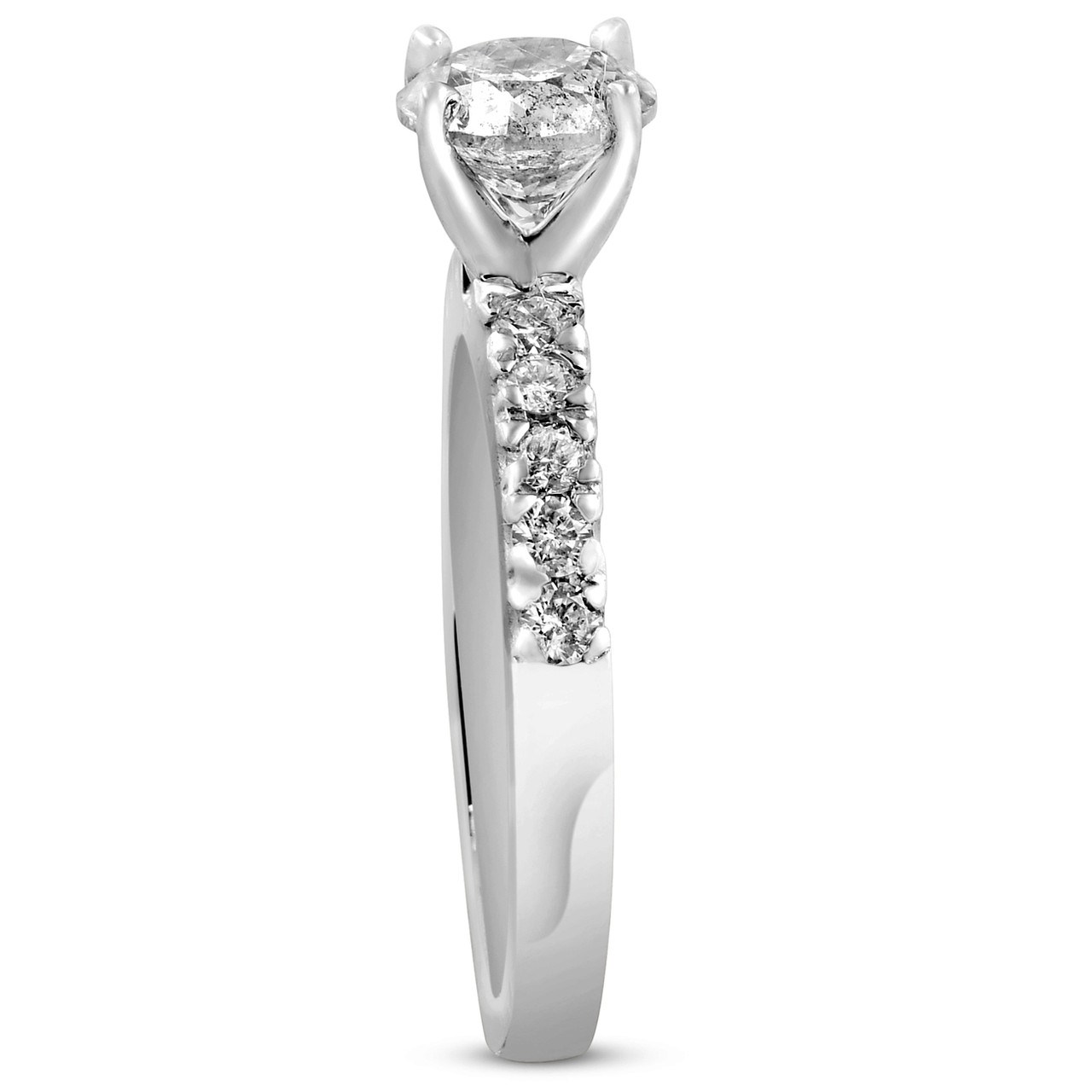 1.90ct Pave Diamond Engagement Ring 14K White Gold Lab Grown (F-G, VS) 1.90ct Pave Diamond Engagement Ring 14K White Gold Lab Grown (F-G, VS)