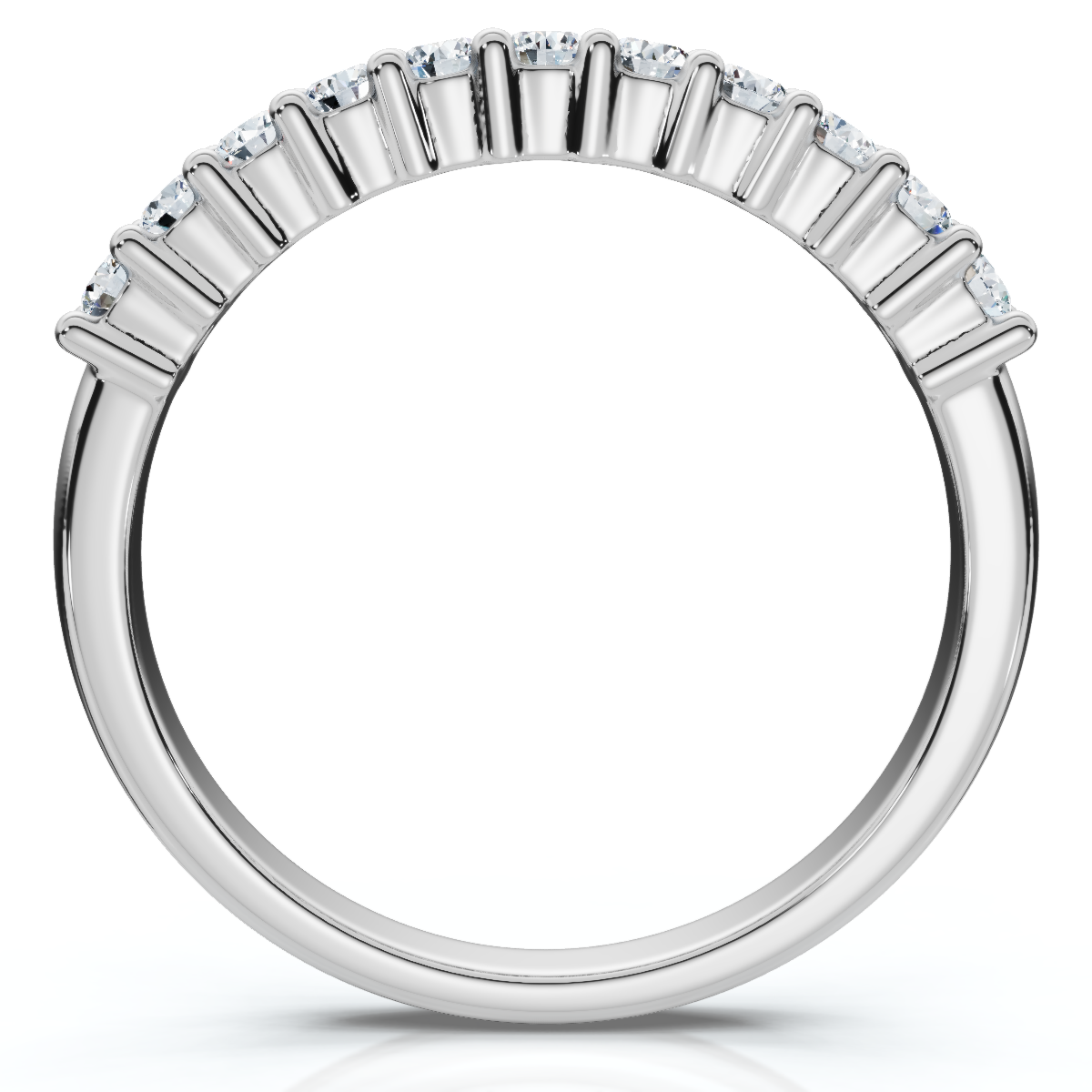 1/4ct Lab Created Diamond Wedding Stackable Ring 14K White Gold (G-H, SI)