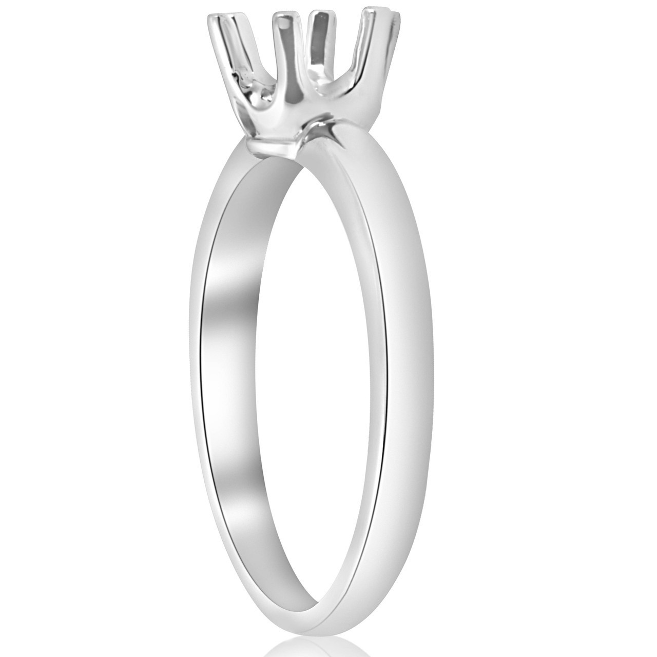 Solitaire Solstice Style Engagement Ring Setting 14K White Gold