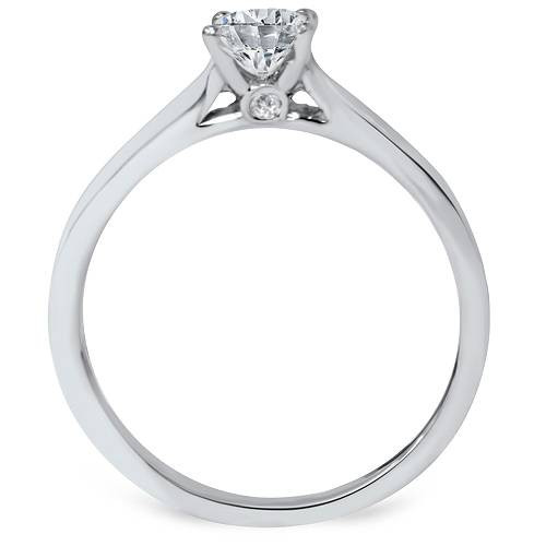 5/8ct Diamond Solitaire Engagement Ring 14K White Gold (J-K, I2-I3)