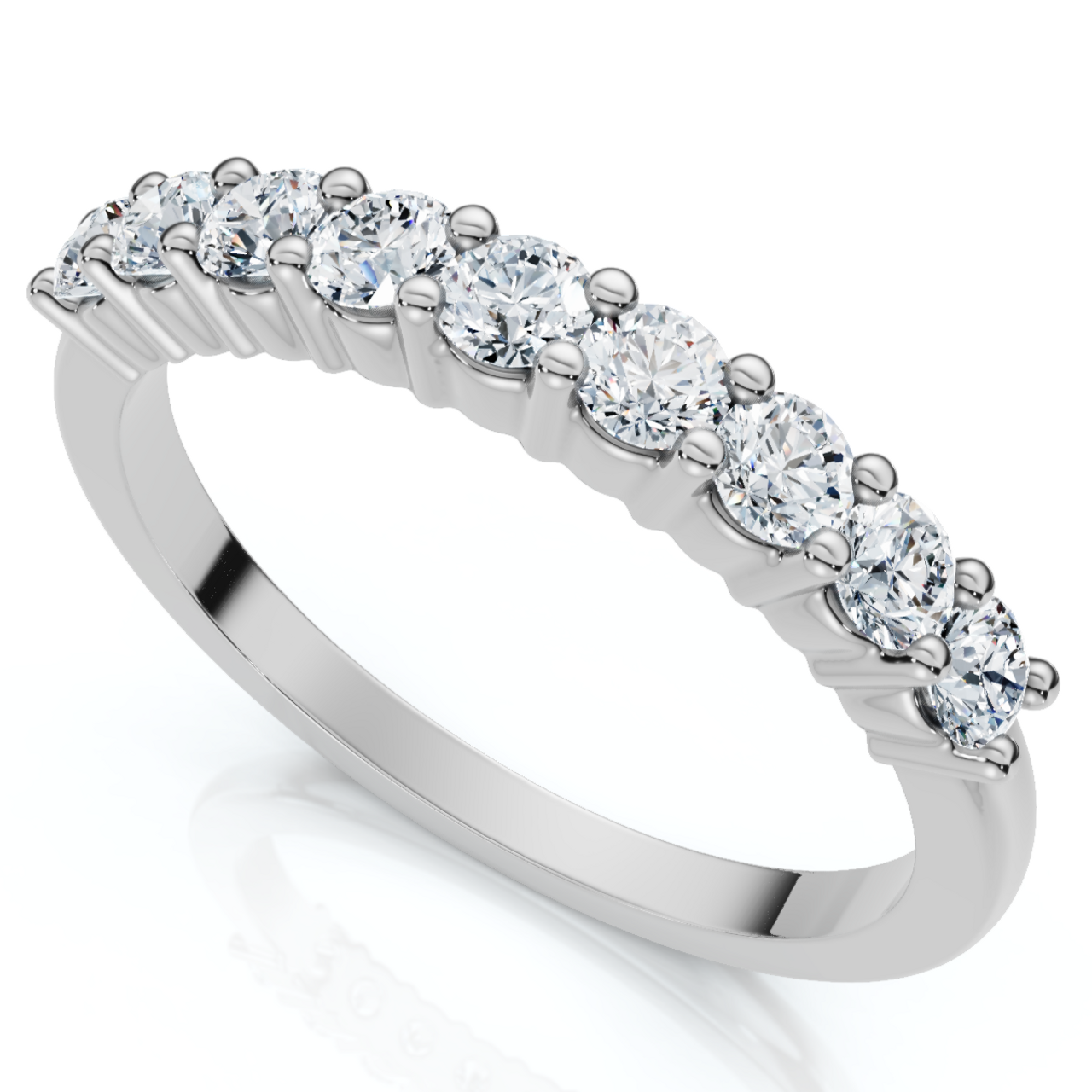 1/4CT Diamond Wedding Ring 10K White Gold (H-I, I2-I3) 1/4CT Diamond Wedding Ring 10K White Gold (H-I, I2-I3)