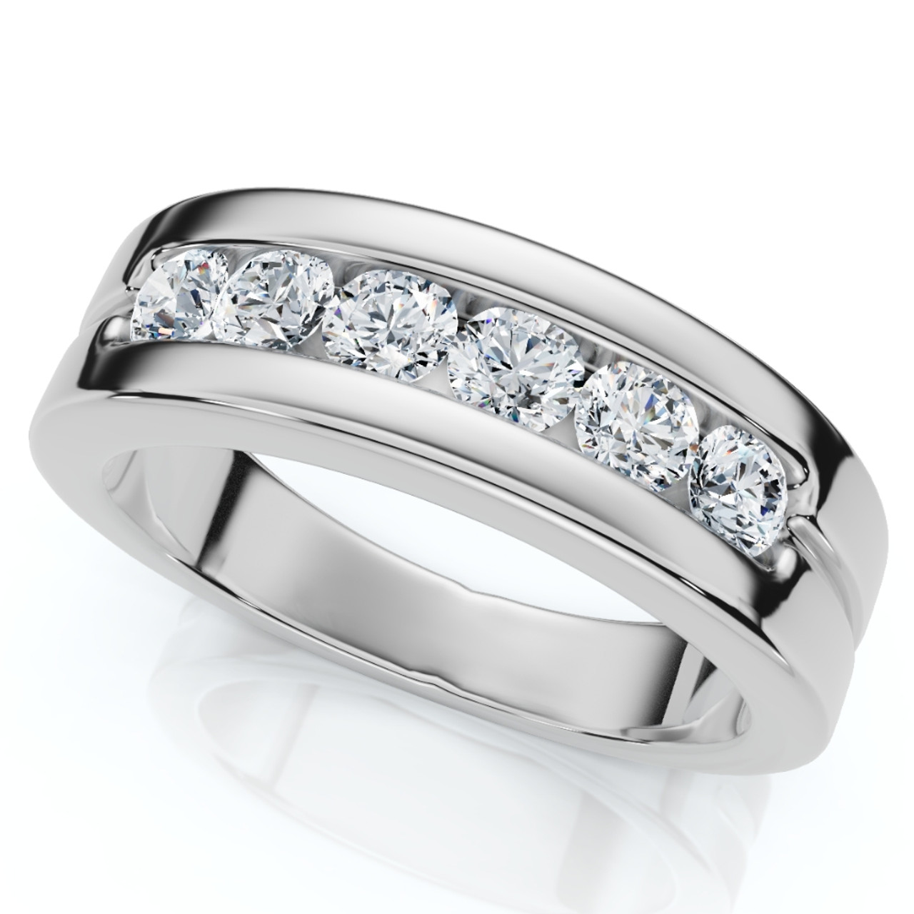 5/8ct Diamond Wedding 14K White Gold Anniversary Ring (G-H, I1) 5/8ct Diamond Wedding 14K White Gold Anniversary Ring (G-H, I1)